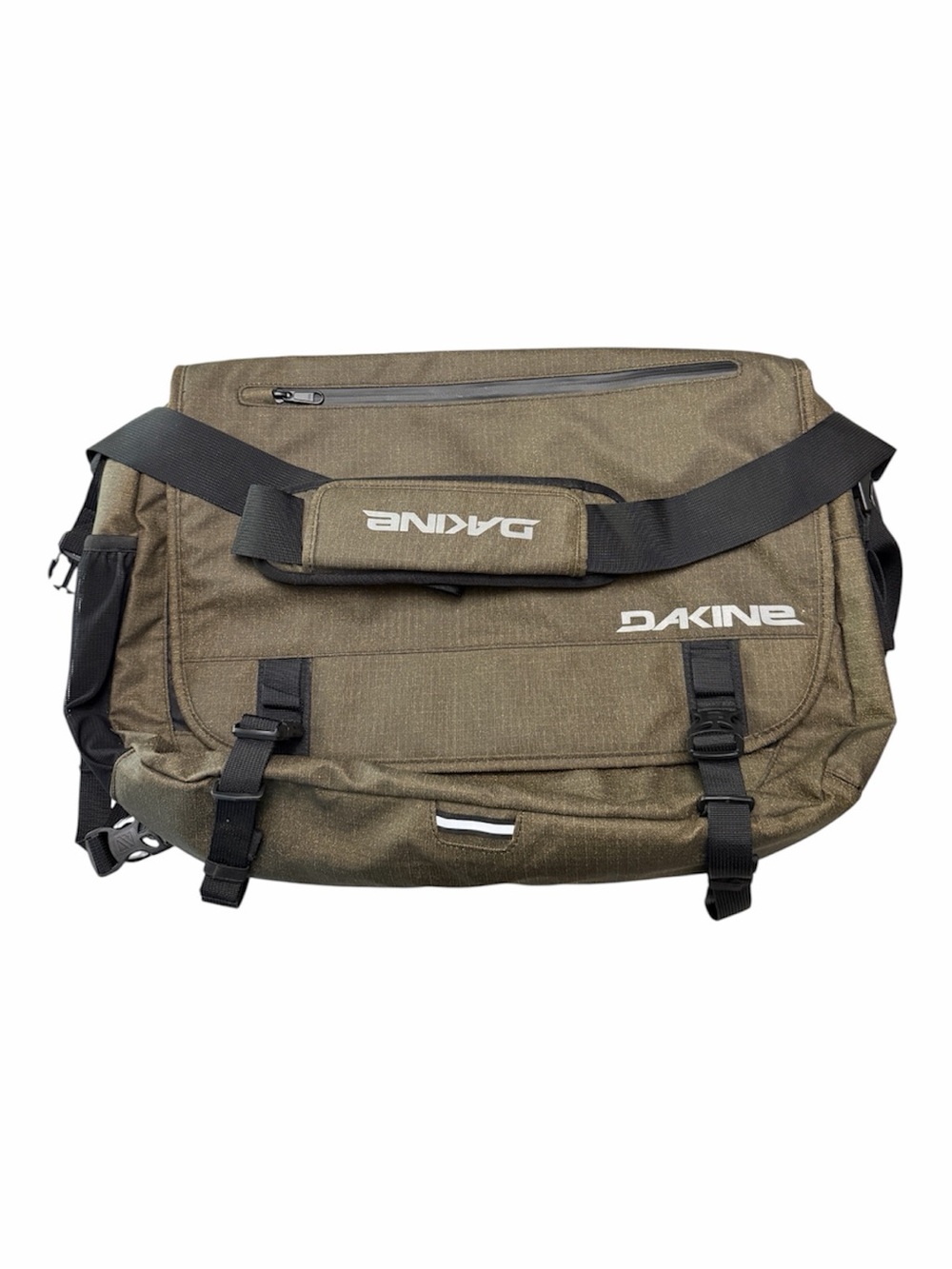 Dakine Olive Messenger Bag (23L) with Black Straps size 19.5x13x6”